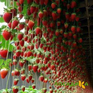 Клубника ампельная Анастасия купить по цене от 370р. в интернет-магазине «Посадика» с доставкой почтой в в Гвардейске и по всей России – [изображение №1].